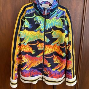Gucci Jersey zip up jacket.